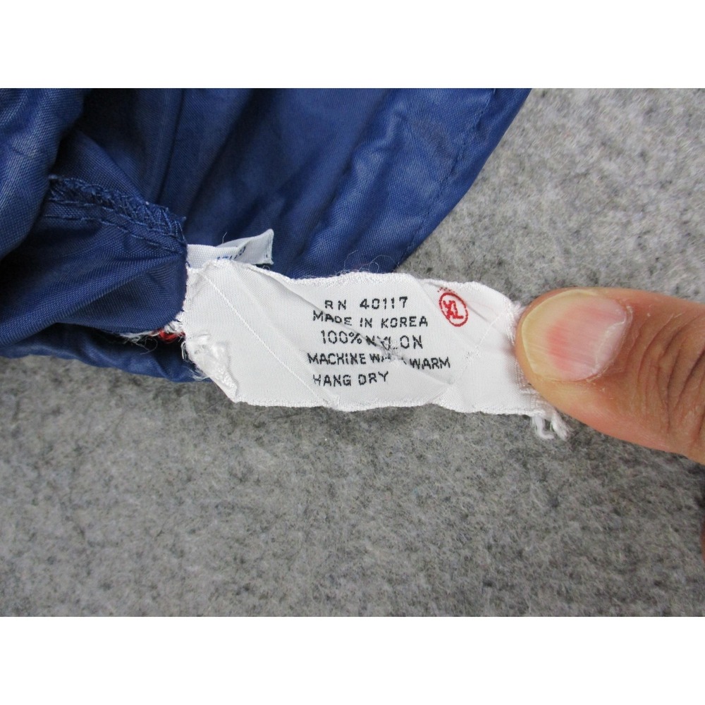 VINTAGE Lacoste Jacket Boys XL Blue Izod Anorak Windbreaker Hooded Lightweight‎ - Picture 8 of 12